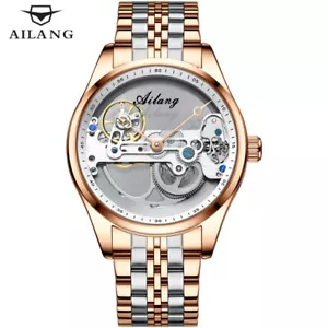 AILANG Men Watch Double-sided Hollow Automatic Mechanical Wristwatch Waterproof - Picture 1 of 30