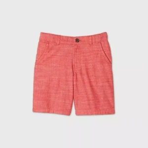 LQ) Boys' Flat Front Chino Shorts Cat & Jack Warm Red Size 5 - Picture 1 of 2
