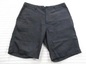 ONeill Mens Shorts 34 Gray Flat Front Stretch Solid Slash Pockets Polyester - Picture 1 of 10