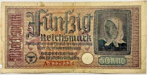 Deutsches Reich 50 Reichsmark (Schein) Papiergeld Geldschein Banknoten - Bild 1 von 2