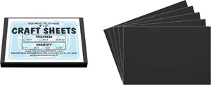 Hojas artesanales de poliestireno Black Flex Plasticard - 4"x6" - 0,060" de espesor - Paquete de 10 - Imagen 1 de 1