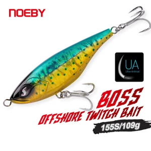 Señuelo de pesca Noeby Offshore Twitch Cebo 155 mm 109 g cebo de palo de hundimiento tirón - Imagen 1 de 14