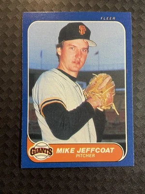 nm Mike Jeffcoat #545 1986 Fleer San Francisco Giants - Image 1 of 2