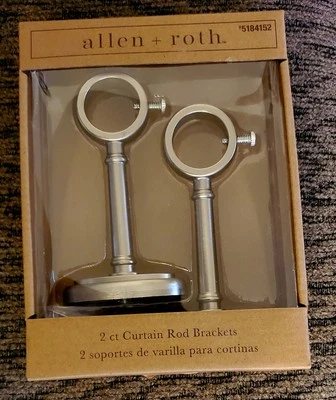 ALLEN + ROTH 2ct  Bracket Set #5184152 Brushed Nickel - Изображение 1 из 2