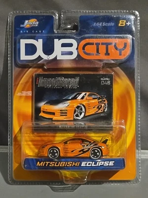 Mitsubishi Eclipse naranja (2003 Jada Toys) ¡Importación corredor! DUB CITY escala 1:64 Foto 1 de 4