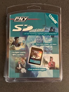 PNY 128MB SD Card - P-SD128-RF3 - Picture 1 of 2