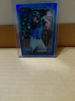 2024 Topps Baseball Pro Debut Blue Foil # PD-112 Roc Riggio /150 - Image 1 of 2