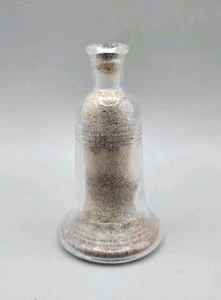 Vintage Alum Bay Isle of Wight Coloured Sand Liberty Bell Glass Souvenir - Picture 1 of 3