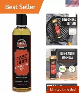 Heritage Cast Iron Seasoning Oil - Avocado & Plant-Based Nonstick Conditioner - Picture 1 of 11