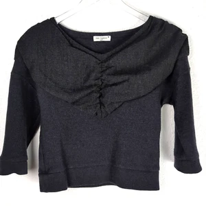 Rosa Tapioka Wollmischung Pullover Kleine 40 grau meliert 3/4 Arm Paris Frankreich - Bild 1 von 10
