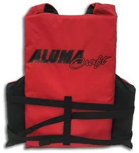 Alumacraft Adult Universal Red Life Jacket PFD 3-Buckle Type III USCG Approved   - Bild 1 von 2