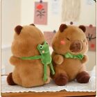 Frog Capybara Plush Toy Bowtie Capybara Plush Doll  Home Decor