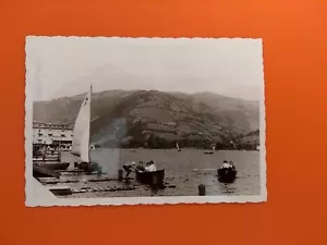 Foto alt antik Österreich Zell am See Segel Boot Berge Natur Urlaub old Photo - Bild 1 von 3