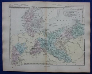PREUSSEN UND DÄNEMARK, original antike Atlaskarte, Samuel Butler, 1860 - Bild 1 von 3