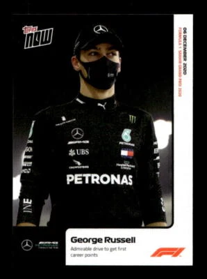 2020 Topps Now Formula 1 #19 George Russell/3137* - NM-MT - Image 1 of 2