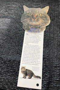 Sibirische Waldkatze Thema Lesezeichen Katze Buch Liebhaber Fakten Fotos 10" - Bild 1 von 2