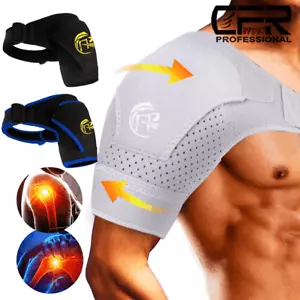 Shoulder Brace Support Compression Sleeve Torn Rotator Cuff AC Joint Pain Wrap - Picture 1 of 17