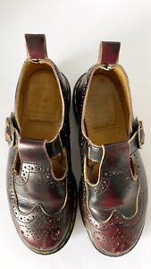 RARE VTG Dr Martens  Size 8 US Mary Jane England Made 8142 Blood Oxford