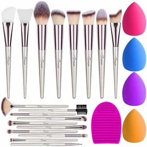 BESTOPE Makeup Brushes 18Pcs Makeup Brush Set, Premium Synthetic Contour Conceal - Picture 1 of 11