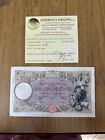 Banknotes Livres 500 Harvester Bundle Rome 16 8 1939 Certified Qbb Aa