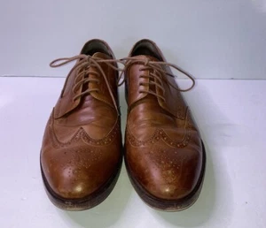 Cole Haan Wingtip Shoes Mens 11.5 Brown Classic Leather Oxford Dress 11 1/2 - Picture 1 of 6