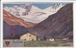 ITALIEN , PROVINZ BOZEN , KÜNSTLERKARTE SULDEN , SOLDA , SÜDTIROL , ca1910 - Picture 1 of 2