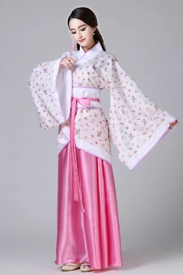Fantasia tradicional chinesa antiga mulher dinastia Tang vestido fada hanfu cosplay - Imagem 1 de 4