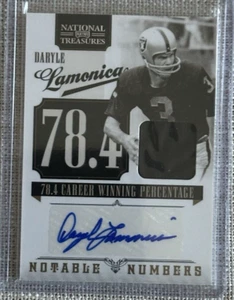 2011 Daryle Lamonica National Treasures AUTO Jersey Combo SP  #D 15/25 HOF RIP! - Picture 1 of 2