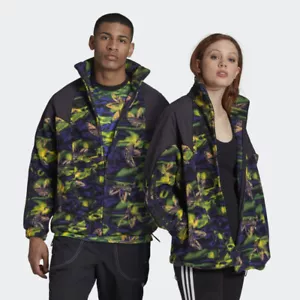 Adidas Originals Big Trefoil Logo Polar Fleece Track Jacket New - Picture 1 of 12