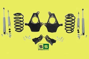 2/4 Drop Kit+Fr & Rr Shocks+Ext FOR 00-06 Chvy GMC Tahoe Yukon Escalade Suburban - Bild 1 von 1