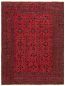 Afghan Tapis Oriental Noué à la Main 338x257 cm-Top Etat, Orient, Tapis, ,Rouge - Picture 1 of 10