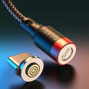 3A Magnetic USB Charge Cable Type C Micro USB iOS Fast Charging Cable Data Cord - Zdjęcie 1 z 27