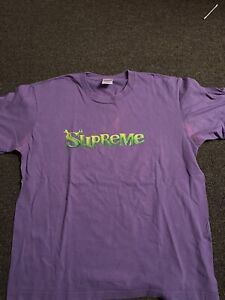Supreme Shrek Tee Shirt Size Medium Purple (FW21)