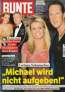 Bunte German People Magazine November 2018 Bettina Wulff Corinna Schumacher  - Picture 1 of 2