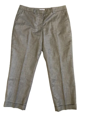 Pantalones de vestir Calvin Klein talla 14 (36x27) grises con puños rectos forrados al tobillo Foto 1 de 4