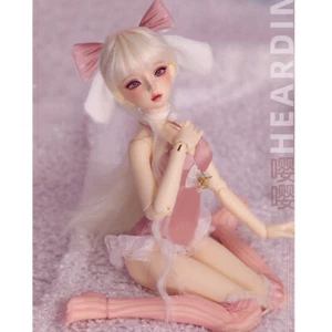 BJD Puppe 1/4 Mädchen Frauen Komplettset Augen Perücke Kleidung Make-up Haarkleidung Spielzeug GESCHENK - Bild 1 von 12