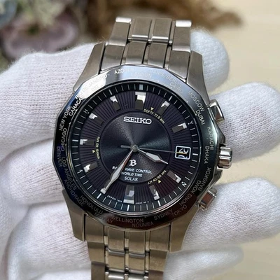 Reloj Hombre Seiko Brightz Solar Radio Control Titanio Serie 7B25 0AA0 Foto 1 de 4