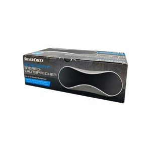Bluetooth Stereo Lautsprecher Silver Crest 10 Std. Laufzeit Design Musikgenuss - Bild 1 von 5