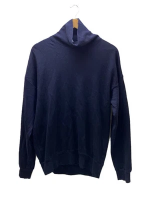 Suéter de malha leve ISSEY MIYAKE MASCULINO, tamanho M, lã, NVY, cor sólida, LY126 - Imagem 1 de 4