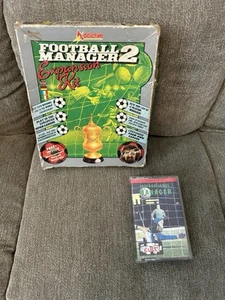 International Manager+Football Manager 2 Expansion Cassettes-Commodore 64-Tested - Afbeelding 1 van 2
