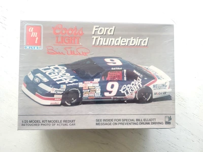 AMT ERTL Coors Light Bill Elliott FORD THUNDERBIRD 1/25 MODEL KIT NIB - Image 1 of 4