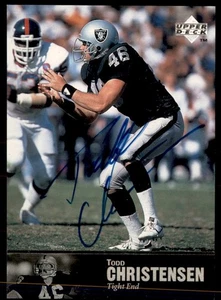 Todd Christensen 1997 Upper Deck Autograph NFL Legends #AL-88 Auto Oakland - Bild 1 von 2