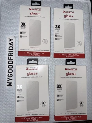 Protector de pantalla de vidrio protector invisible 3X ZAGG Apple iPhone 6, 7, 8 Plus/6s $45 Foto 1 de 4