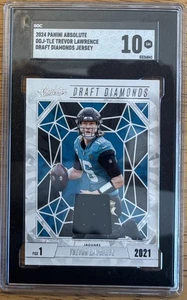 2024 Panini Absolute - Draft Diamonds Jersey Trevor Lawrence #DDJ-TLE SGC10🔥 - Picture 1 of 3