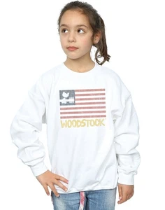 Woodstock Girls Distressed Flag Sweatshirt - Picture 1 of 11