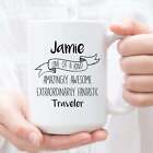 Personalized Coffee Mug For Traveler Custom Gifts For Traveler Perfect Christmas