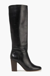 RRP€402 MAJE Leather Tall Boots US10 UK7 EU40 Made in Portugal - Picture 1 of 10