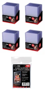 (100) Ultra Pro Thick 100pt Toploader Jersey Card Holders + 100 Thick Sleeves - Picture 1 of 1