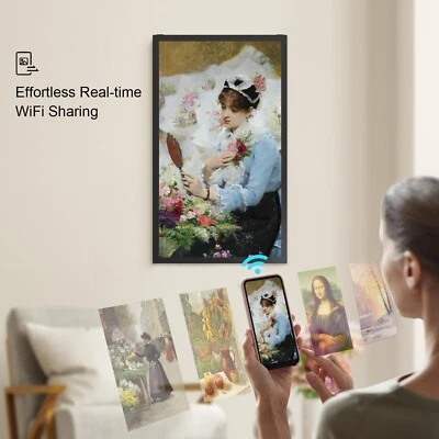 2025 Large Digital Picture Frame 21.5 Inch 1920 x 1080 IPS FHD Screen 32GB WiFi - Image 1 of 4