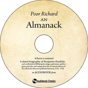 Poor Richard's Almanack by Benjamin Franklin - MP3 CD Audiobook in paper sleeve - Picture 1 of 6